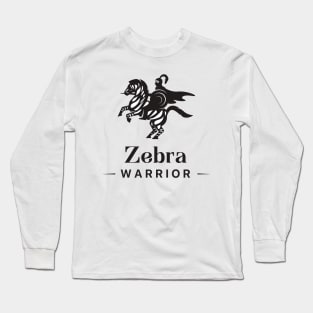Zebra Warrior | Hypermobile Syndrome | Ehlers-Danlos awareness Long Sleeve T-Shirt